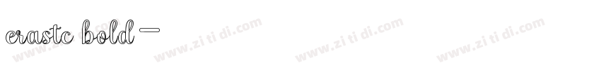 erastc bold字体转换